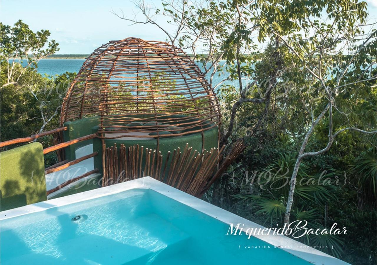 Casa Pibe, Private Jacuzzi, Pier And Rooftop Vila Bacalar Exterior foto