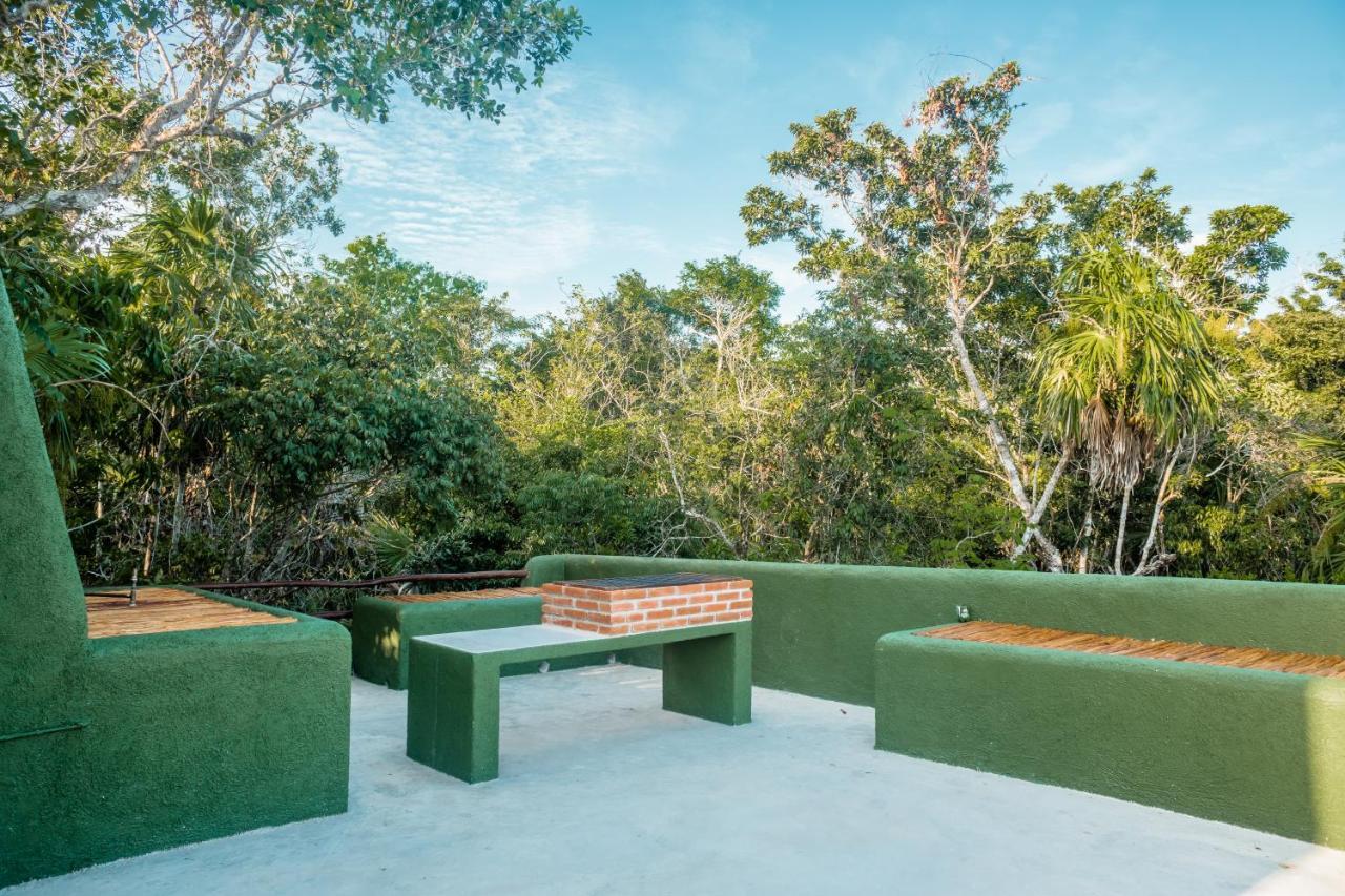 Casa Pibe, Private Jacuzzi, Pier And Rooftop Vila Bacalar Exterior foto